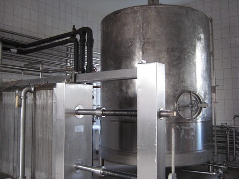 modern machines help to brew the beer