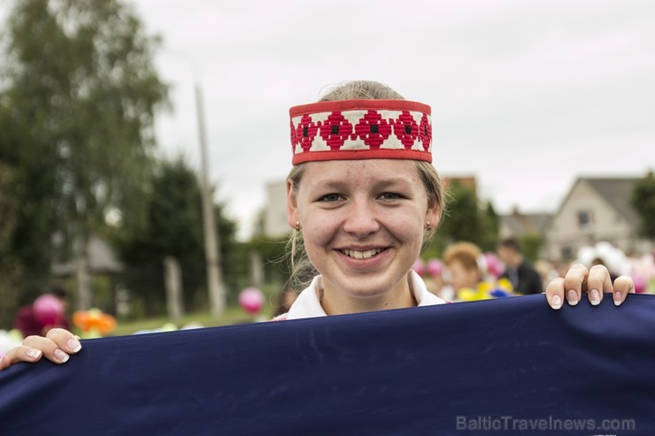 A festive walk through the city on September 1 in Kraslava, Latgale