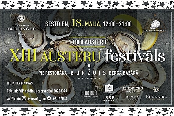 On May 18 we invite all oyster and seafood lovers to the 13th Oyster Festival.