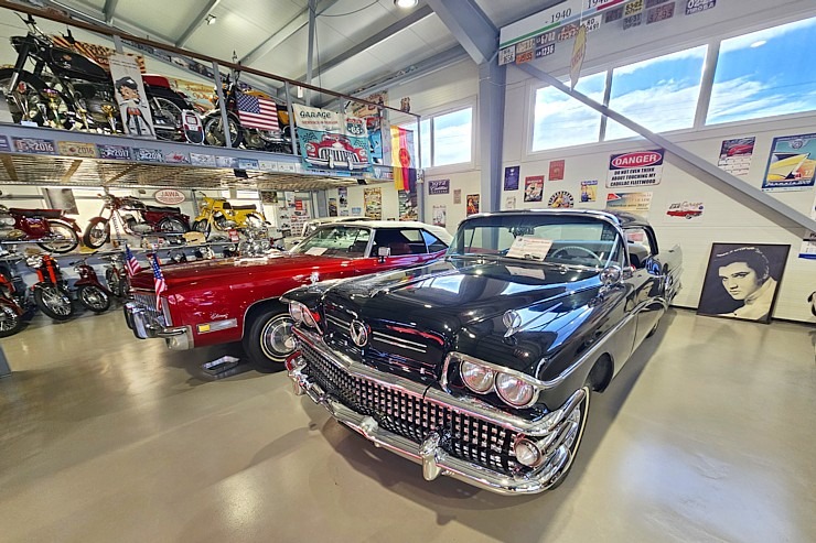 Apmeklējam Milzkalnes «Classic Car & Motorcycle Garage» muzeju Tukuma novadā 379794