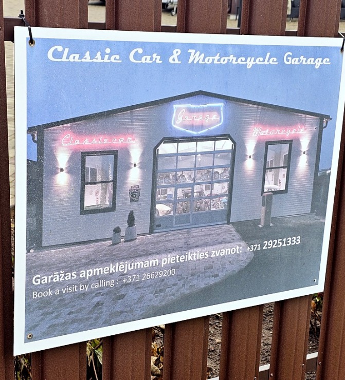Apmeklējam Milzkalnes «Classic Car & Motorcycle Garage» muzeju Tukuma novadā 379785