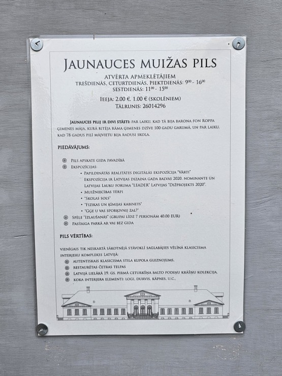 Iepazīstam klasicisma stila Jaunauces pili Saldus novadā 380280