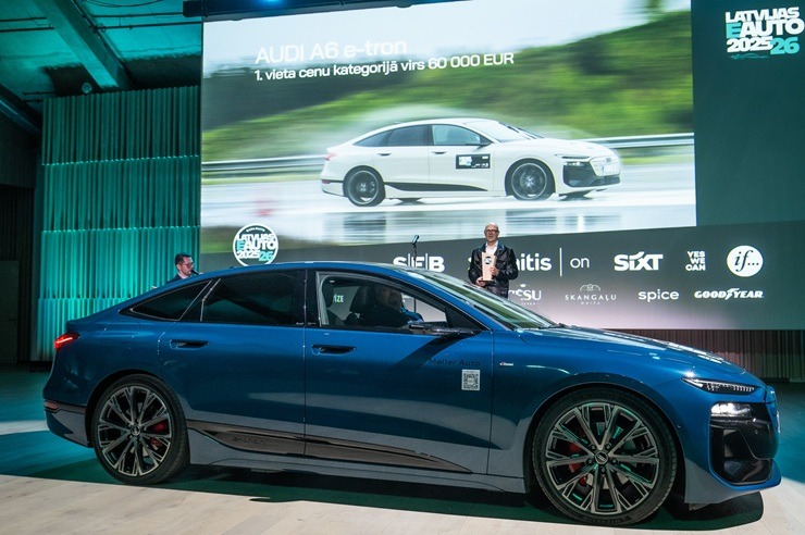 «Latvijas e-auto 2025/26» par uzvarētājiem kļūst «Audi A6 e-tron», «BYD Sealion 7» un «Renault R5 E-Tech Electric» 380538