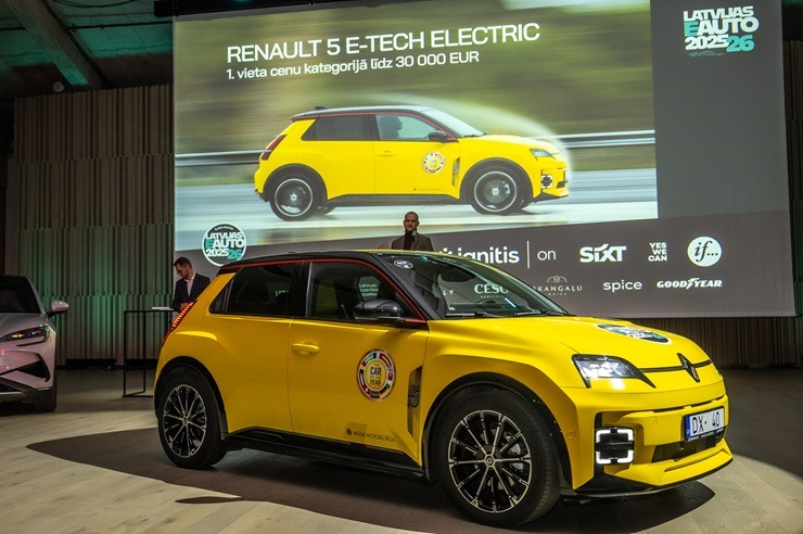 «Latvijas e-auto 2025/26» par uzvarētājiem kļūst «Audi A6 e-tron», «BYD Sealion 7» un «Renault R5 E-Tech Electric» 380539