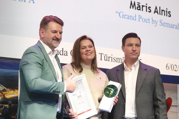 Tūrisma izstādē «Balttour 2026» tiek pasniegtas «GADA CILVĒKS TŪRISMĀ 2025» balvas. Foto: Rojs Maizītis 386064