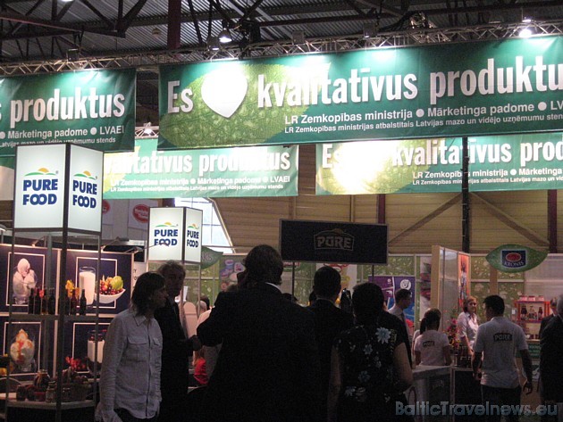 Izstādē plaši ir pārstāvēti vietējie Latvijas produktu piedāvātāji 36693