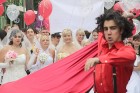 Parade of brides 2010 in Jurmala city