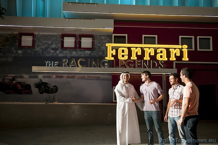 Parks atrodas Yas salā 30 minūšu brauciena attālumā no Abu Dabi
Foto: © Ferrari World Abu Dhabi 52224