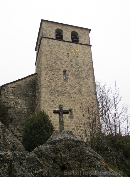 Ciemats La Couvertoirade aiznes apmeklētājus atpakaļ Viduslaikos 91704