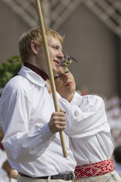 Sestdien, 6. jūlijā notika XXV Vispārējo latviešu Dziesmu un XV Deju svētku Noslēguma koncerta Līgo ģenerālmēģinājumi 98252