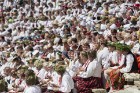 Sestdien, 6. jūlijā notika XXV Vispārējo latviešu Dziesmu un XV Deju svētku Noslēguma koncerta Līgo ģenerālmēģinājumi 45