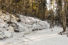 Frozen waterfall in Rauna