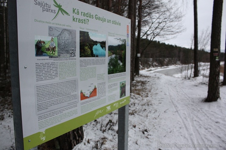 Sajūtu parks, Valmieras ainaviskākajā vietā, Stāvajos krastos pie Gaujas 115259