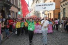 Pasaules koru olimpiādes gājiens Rīgas ielās norīt lielās ovācijās 17