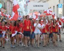 Pasaules koru olimpiādes gājiens Rīgas ielās norīt lielās ovācijās 30