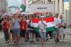 Pasaules koru olimpiādes gājiens Rīgas ielās norīt lielās ovācijās 32