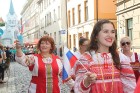 Pasaules koru olimpiādes gājiens Rīgas ielās norīt lielās ovācijās 65