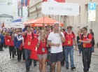 Pasaules koru olimpiādes gājiens Rīgas ielās norīt lielās ovācijās 72