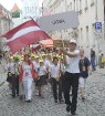 Pasaules koru olimpiādes gājiens Rīgas ielās norīt lielās ovācijās 88