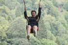 Travelnews.lv Gruzijas kūrortā Sairme izbauda 500 metru braucienu ar zipline 6